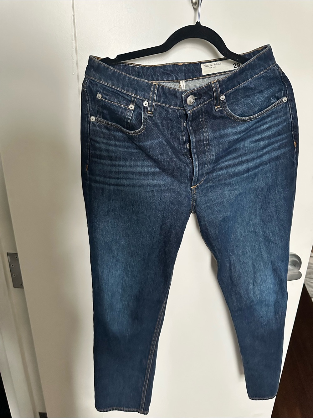 Rag and Bone Women's Dark Blue Nina Cigarette Jeans - size 29